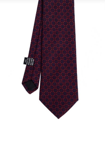 Bordo Soft Pamuk Kumaş Kravat