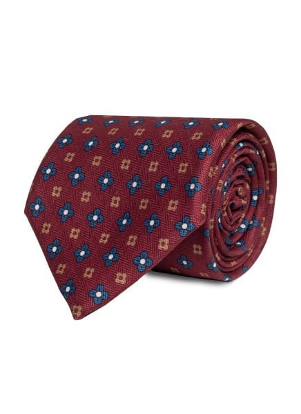 Bordo Soft Pamuk Kumaş Kravat