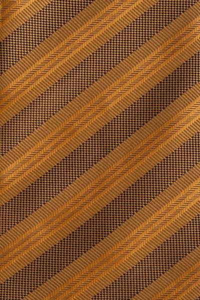 Microfiber Gold Çizgili Kravat