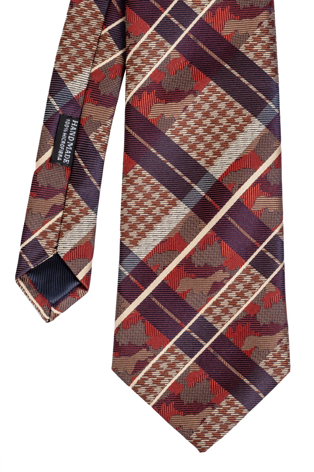 Microfiber Çizgili Kravat