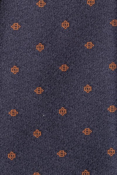 Microfiber Koyu Gri Figürlü Kravat