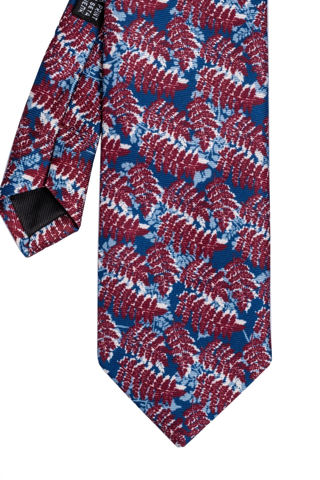 Microfiber Yaprak Desen Kravat