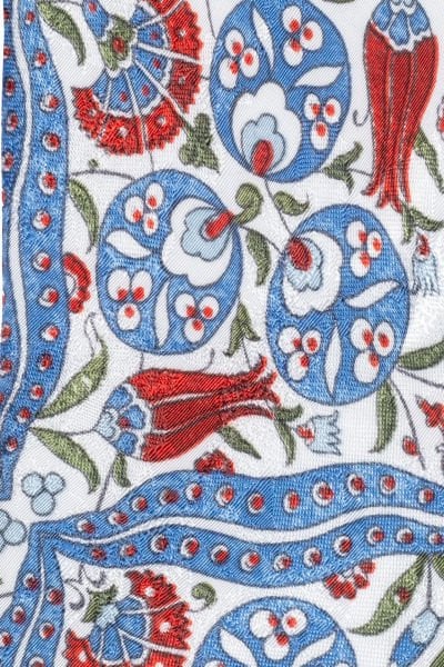 Microfiber Osmanlı Çini Desen Kravat