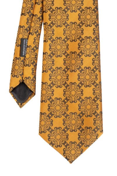 Microfiber Gold Özel Desen Kravat