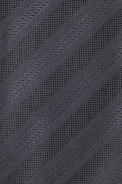 Microfiber Siyah Çizgili Kravat