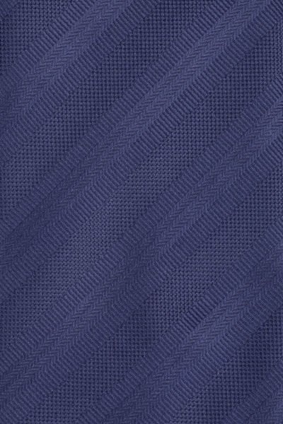 Microfiber Lacivert Çizgili Kravat