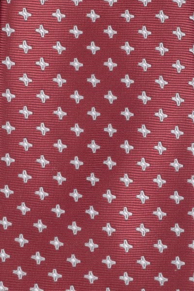Microfiber Bordo Mini Figürlü Kravat
