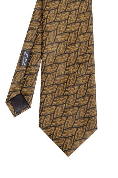 Microfiber Gold Özel Desen Kravat