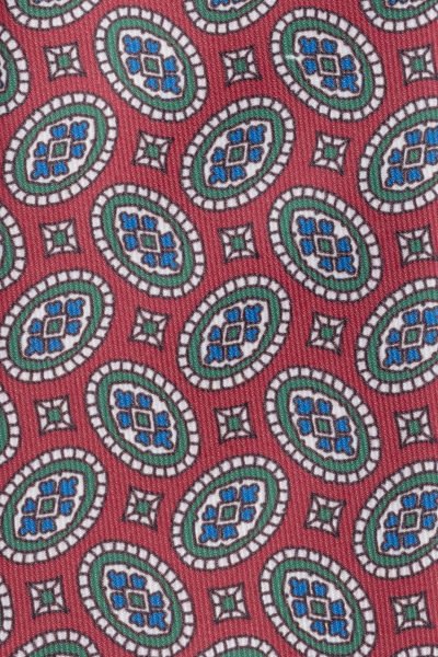Microfiber Bordo Özel Desen Kravat
