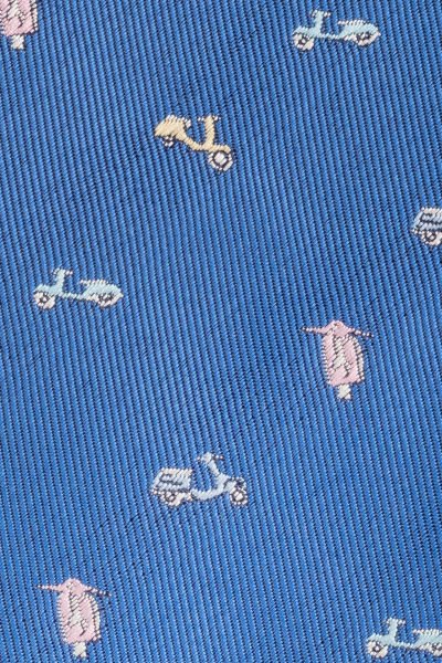 Microfiber Motor Figürlü Kravat