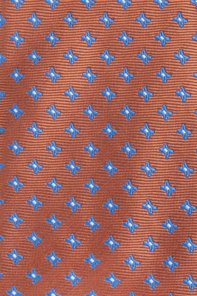 Microfiber Kahve Özel Desen Kravat