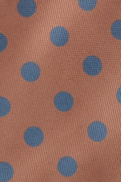 Microfiber Kahverengi Puantiyeli Kravat