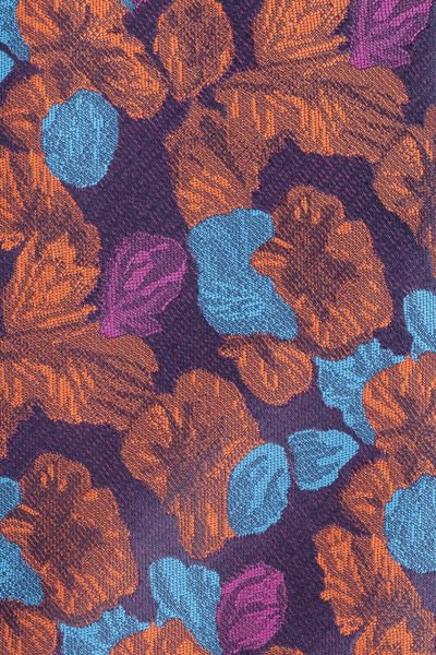 Microfiber Çiçek Desen Kravat
