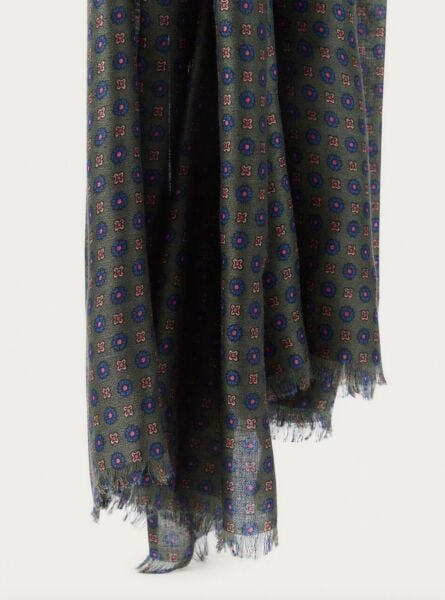 Pamuk Effeck Soft Haki Yeşil İnce İplik Şal-Atkı