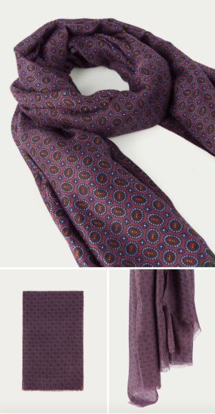 Pamuk Effeck Gül Kurusu Desenli İnce İplik Şal-Atkı