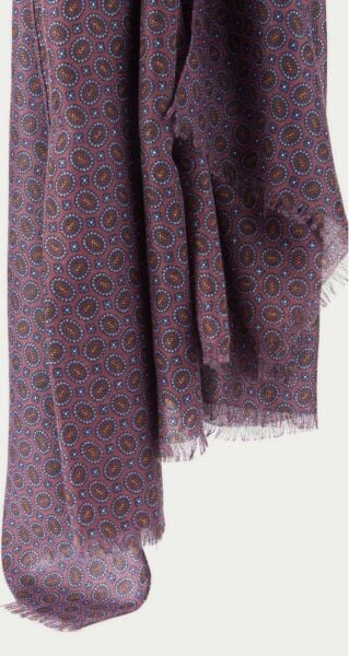 Pamuk Effeck Gül Kurusu Desenli İnce İplik Şal-Atkı