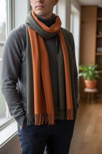 Premium Çift Taraflı %100 İpek kaşmir | Zarif ve Konforlu