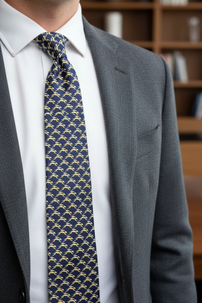 %100 İpek Figürlü Kravat | İtalyan Stil, Lüks Dokuma