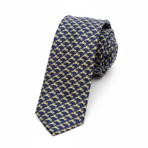 %100 İpek Figürlü Kravat | İtalyan Stil, Lüks Dokuma