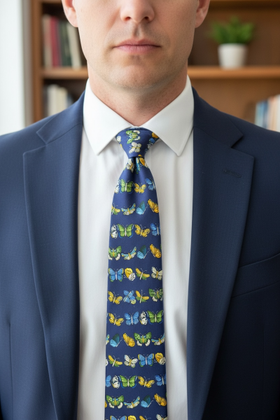 %100 İpek Karo Desen Kravat | İtalyan Stil, Lüks Dokuma