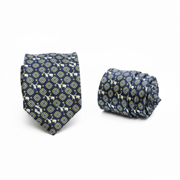 %100 İpek Figür Desen Kravat | İtalyan Stil, Lüks Dokuma