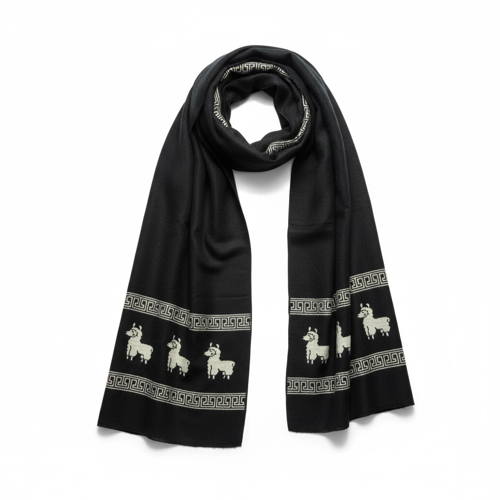 Premium Çift Taraflı Desenli Viskon Atkı | Zarif ve Konforlu