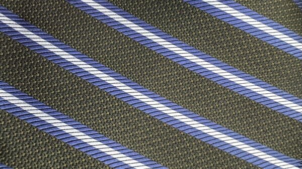 %100 İpek İtalya como Yeşil ve Mavi Pastel Çizgili Kravat