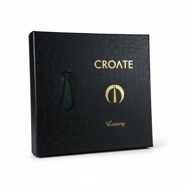 Premium Erkek Aksesuar Seti | Kravat – Mendil – Kol Düğmesi | Lüks Kutulu