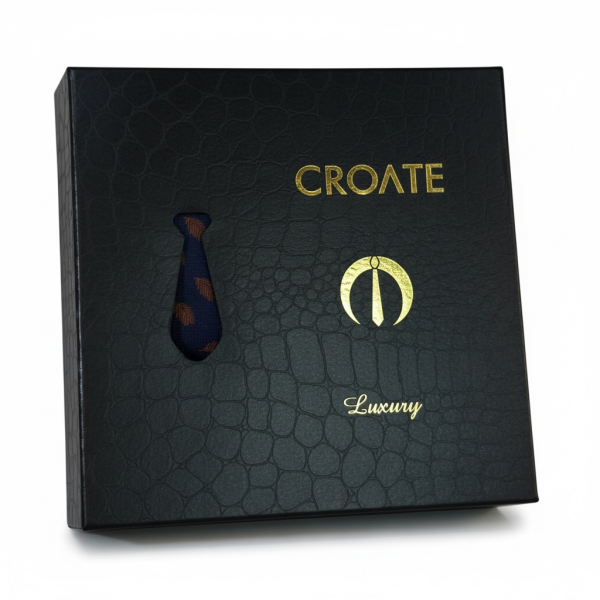 Lüks Kravat – Mendil – Kol Düğmesi Seti | Özel Kutulu