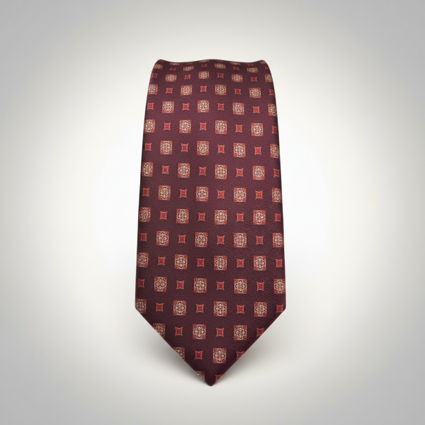 Bordo Minimal Desen Premium Art Silk Koleksiyonu