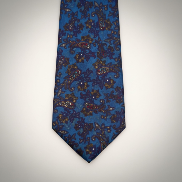 Lacivert Şal Desen Premium Art Silk Koleksiyonu