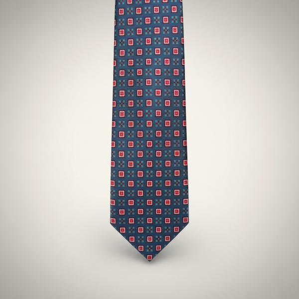 Koyu Turkuaz Minimal Desen Premium Art Silk Koleksiyonu