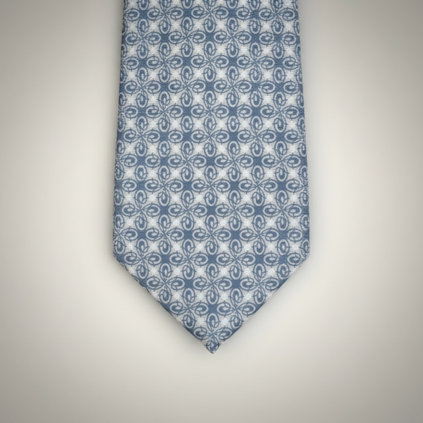 Açık mavi Minimal Desen Premium Art Silk Kravat